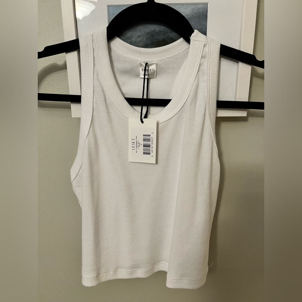 Leset crop racer back new with tags